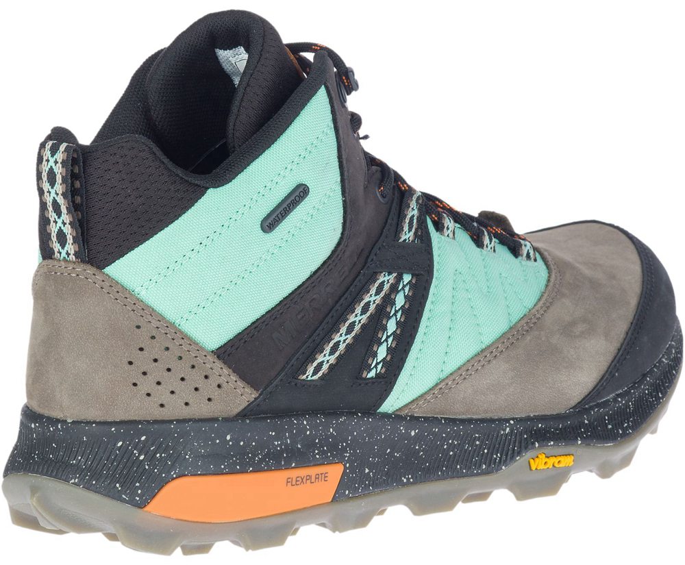 Kozaki Merrell Męskie Kolorowe - Zion Mid Waterproof X Unlikely Hikers - 053769-YKZ